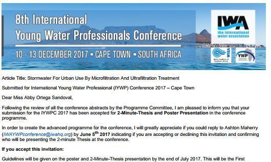 8th International Young Water Professionals Conference