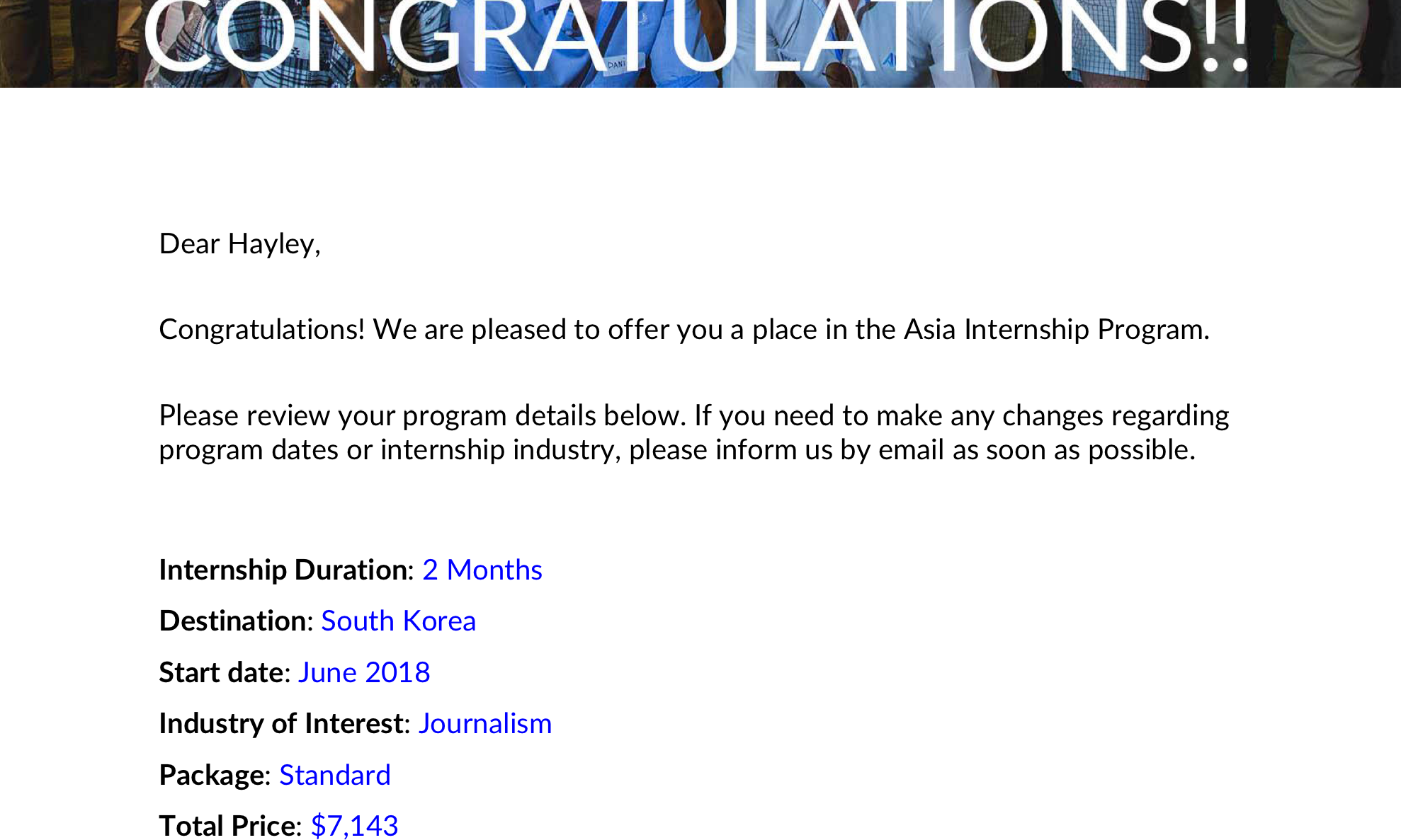 Interning in South Korea in Summer 2018