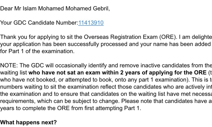 Islam sitting ORE exam ( UK’s dentist license exam)