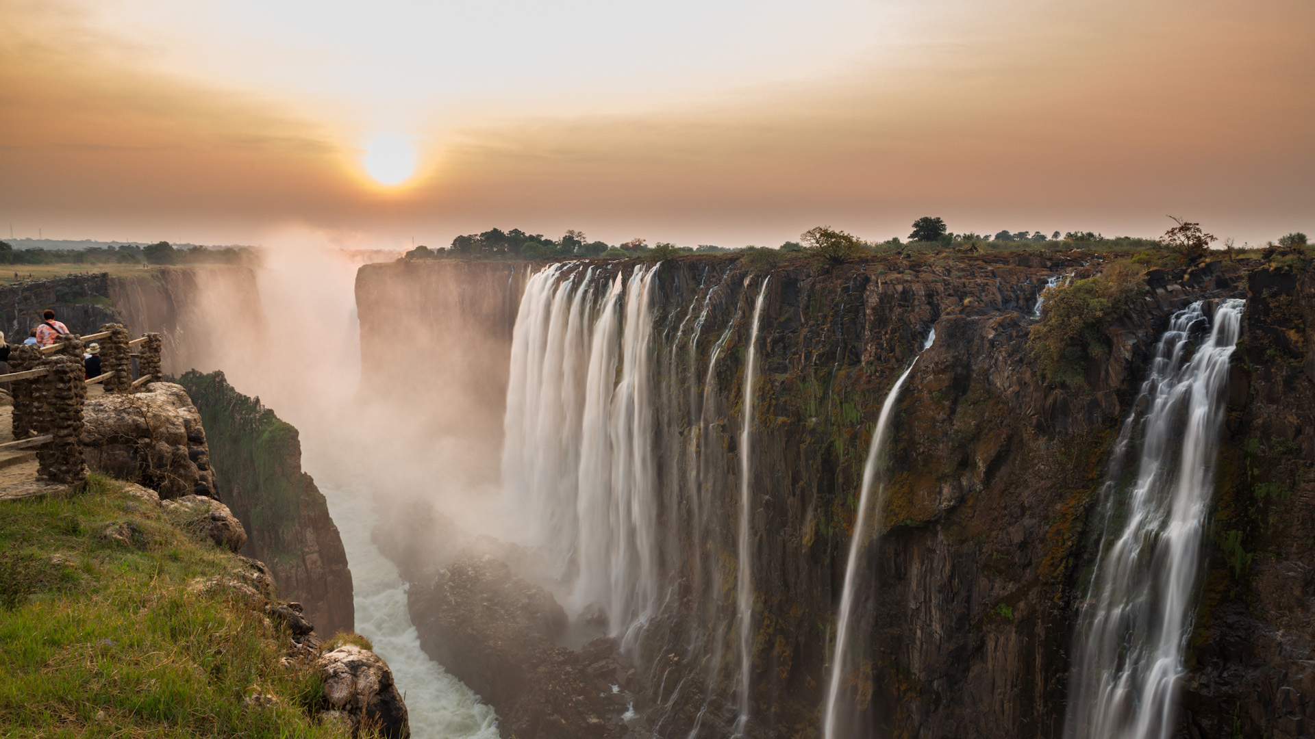 A view from Victoria Falls. 