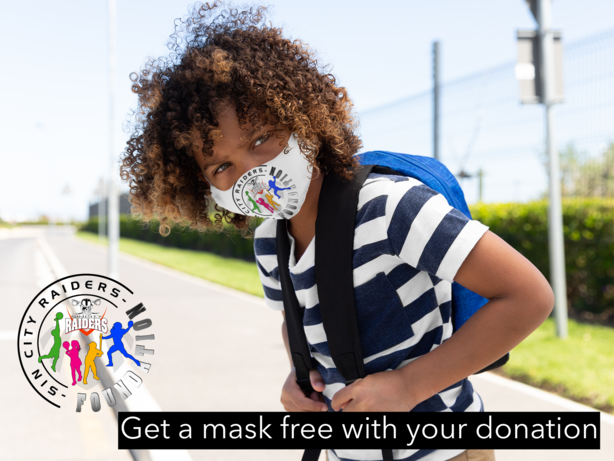 Get this custom SCRF mask when you donate  $100 or more