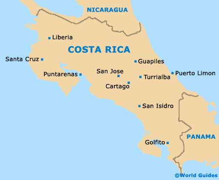 Costa Rica Map